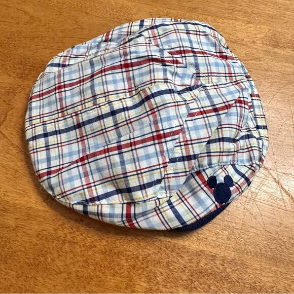 DISNEY Baby Boy Plaid Gatsby Cap Hat One Size Checkered Classic Preppy Golfer - Picture 1 of 7